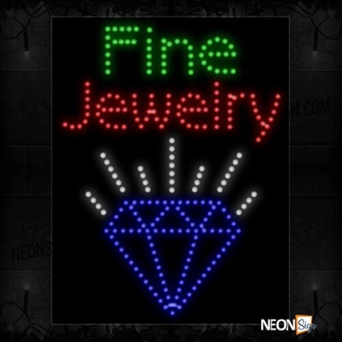 Fine Jewelry With Diamond Logo And Lines LED Bulb