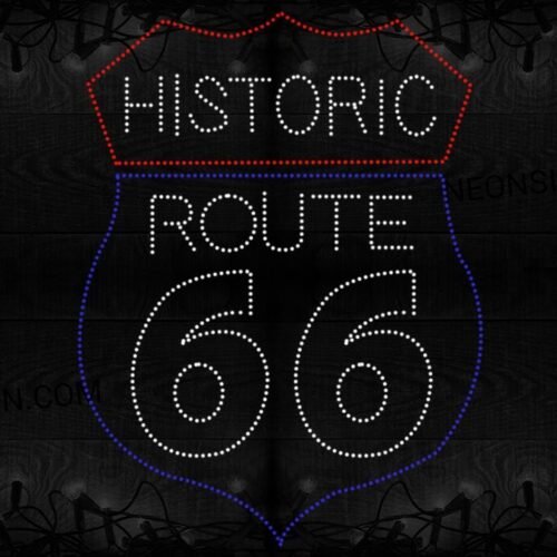 Historic Route 66 With Logo LED Bulb
