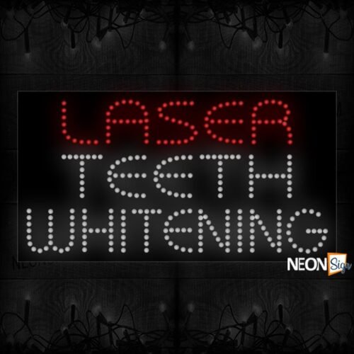 Laser Teeth Whitening in red and whiteLED Bulb