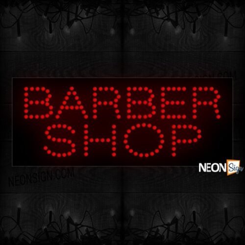 Barber With Scissor And Comb Logo LED Bulb