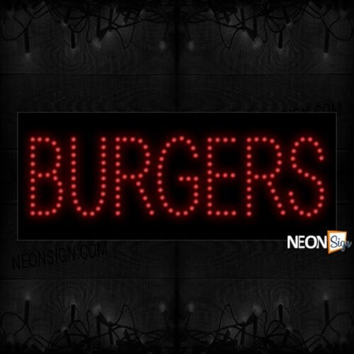 Burgers In Red LED Bulb