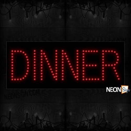 Dinner in red LED Bulb