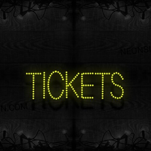 Yellow Tickets Without Border LED Bulb