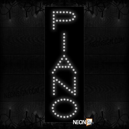 Piano In White (Vertical) LED Bulb