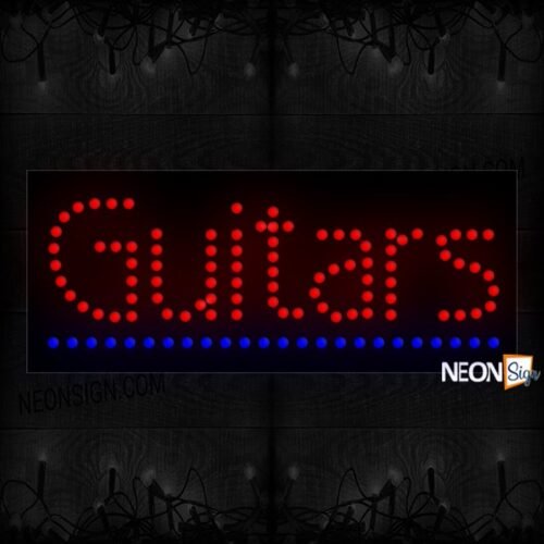 Guitars With Underline LED Bulb