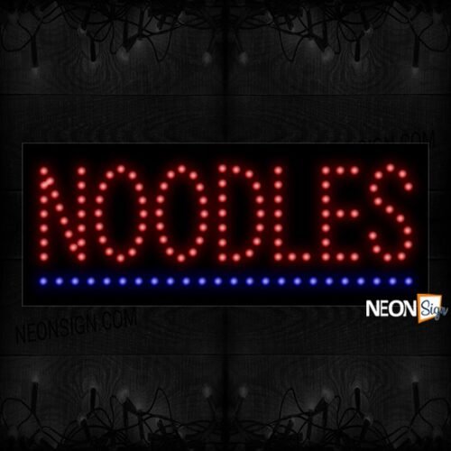Noodles In Red With Blue Line LED Bulb