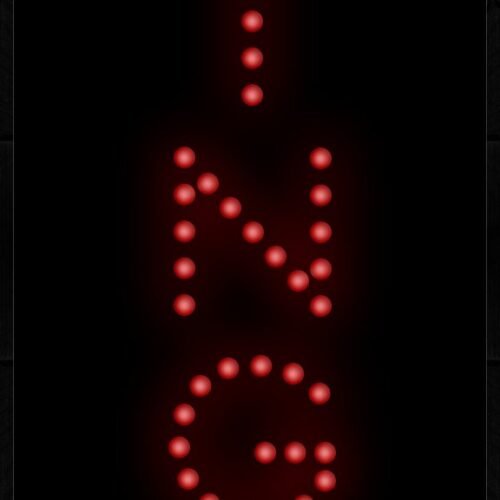 Wings In Red (Vertical) LED Bulb