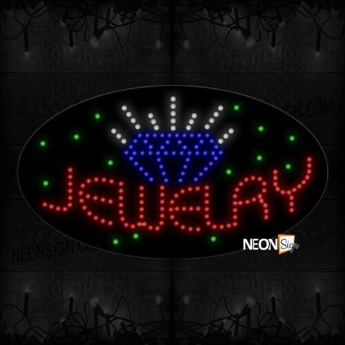 Jewelry With Diamond And Green Specs LED Bulb