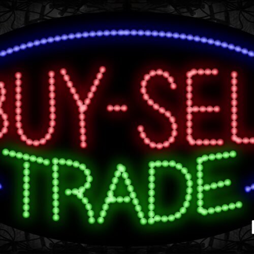 By-Sell Trade With Blue Oval Border LED Bulb