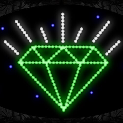 Diamond Shape Image With Border LED Bulb