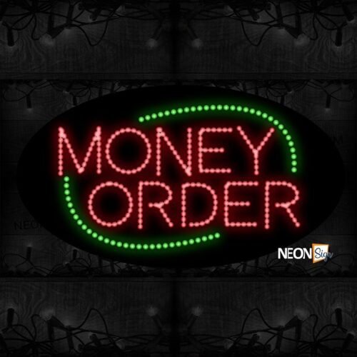 Money Order With Green Border LED Bulb