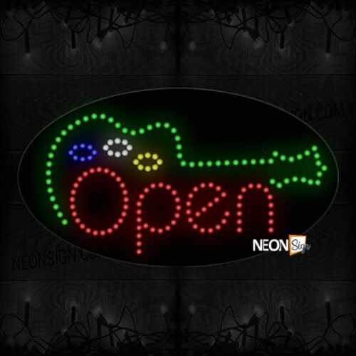 Open With Guitar Logo LED Bulb