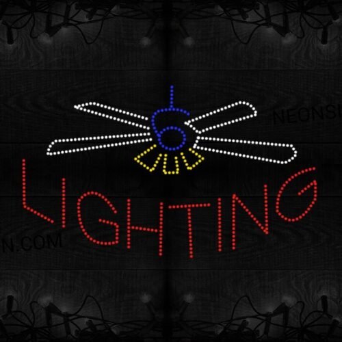 Lighting With Ceiling Fan Logo LED Bulb