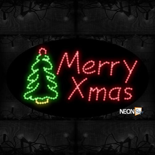 Merry Xmas With Tree LED Bulb