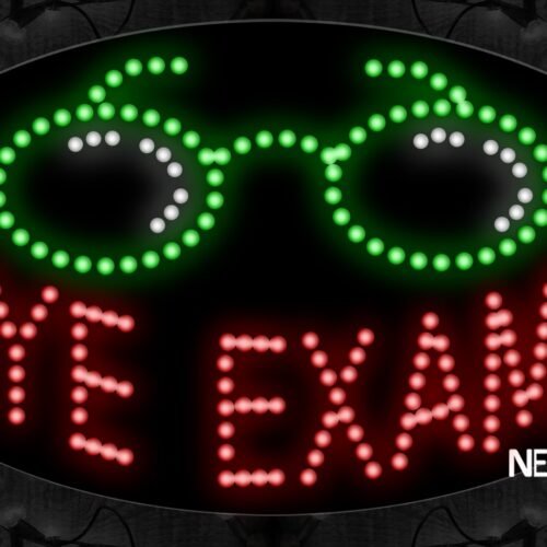 Eye Exam With Glasses LED Bulb