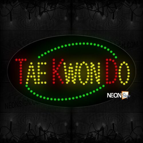 Taekwondo With Red Highlights LED Bulb