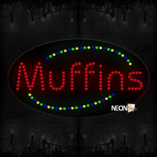 Muffins With Colorful Curve LED Bulb