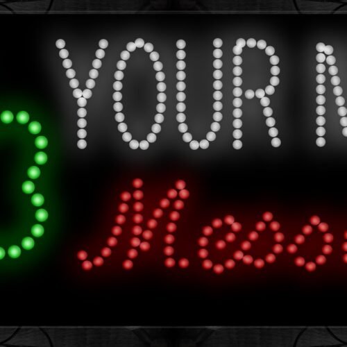 Your Name Message With Flower LED Bulb