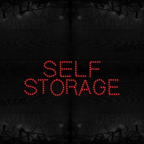 Image of Self Storage All Caps Simple Text LED Bulb
