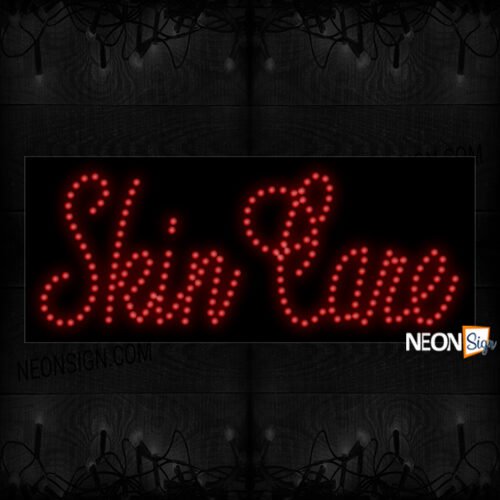 Image of Skin Care Open LED Bulb Sign