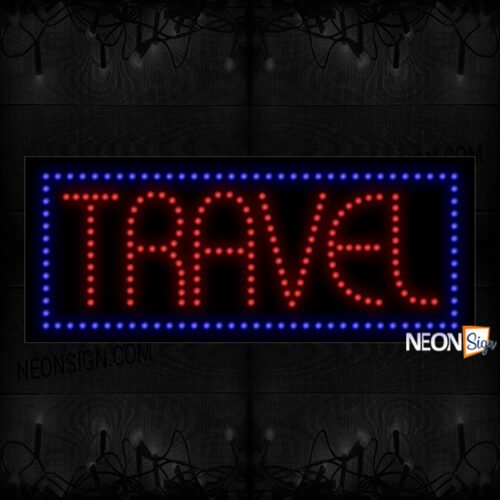 Image of Travel With Blue Border LED Bulb