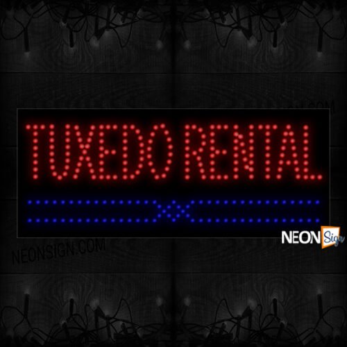 Image of Tuxedo Rental' With Decorative Line LED Bulb