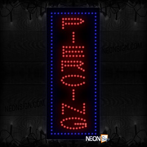 Image of Piercing With Blue Border (Vertical) LED Bulb