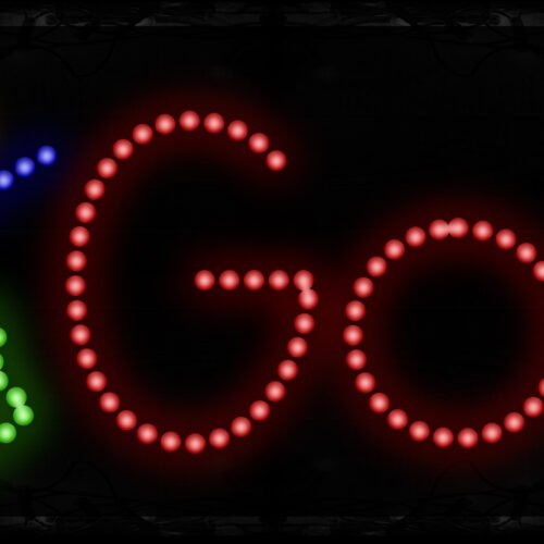 Image of Golf With Golf Courses Image Border LED Bulb