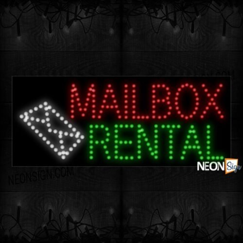 Image of Mailbox Rental With Envelope LED Bulb