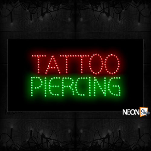 Image of Tattoo Piercing With Blue Border LED Bulb