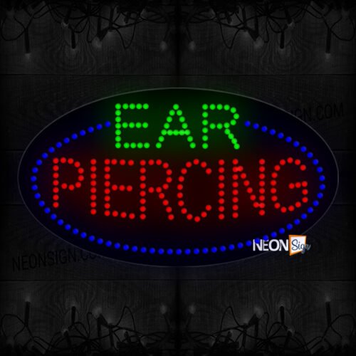Image of Ear Piercing With Oblong LED Bulb