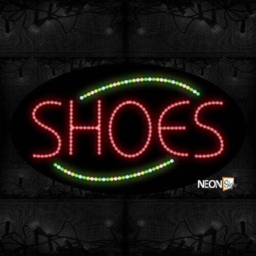 Image of Shoe With Colorful Arc Border LED Bulb