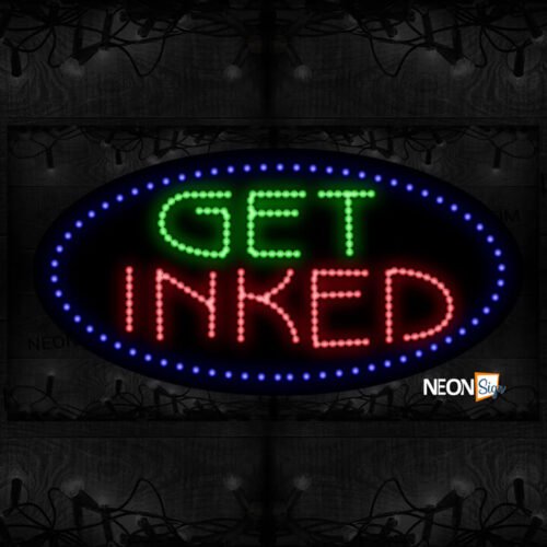 Image of Get Inked With Blue Arc Border LED Bulb