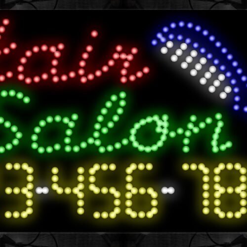 Image of Hair Salon With Hotline LED Bulb