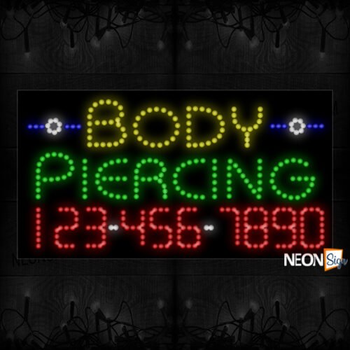 Image of Body Piercing And Phone Number LED Bulb