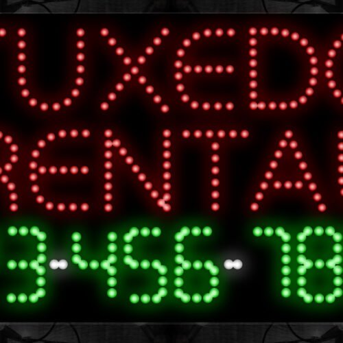 Image of Tuxedo Rental With Phone Number LED Bulb