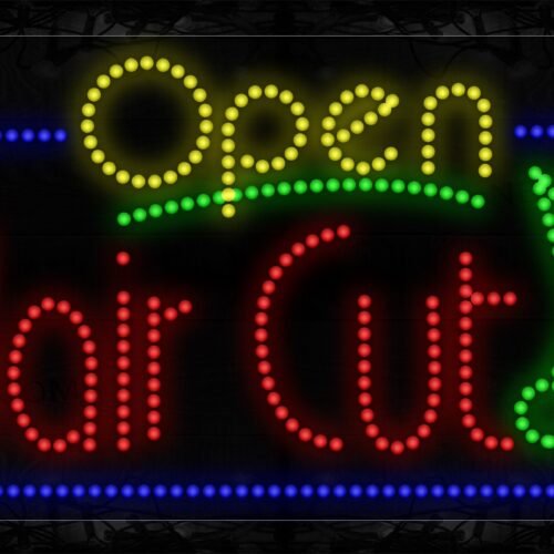 Image of Open Haircut With Scissors LED Bulb