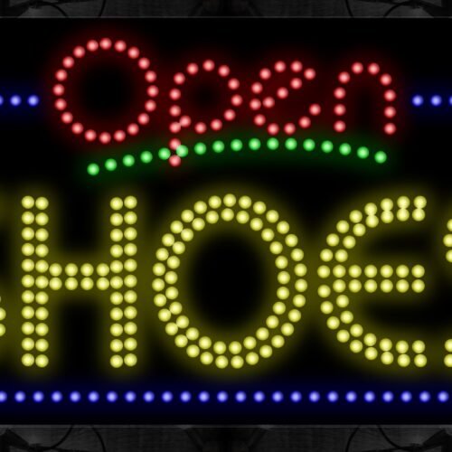 Image of Open Shoe With Blue Border LED Bulb